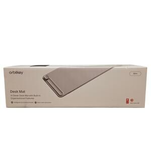 Orbitkey Desk Mat Slim Stone Leather Keyboard Mouse Pad Organizer New Sealed